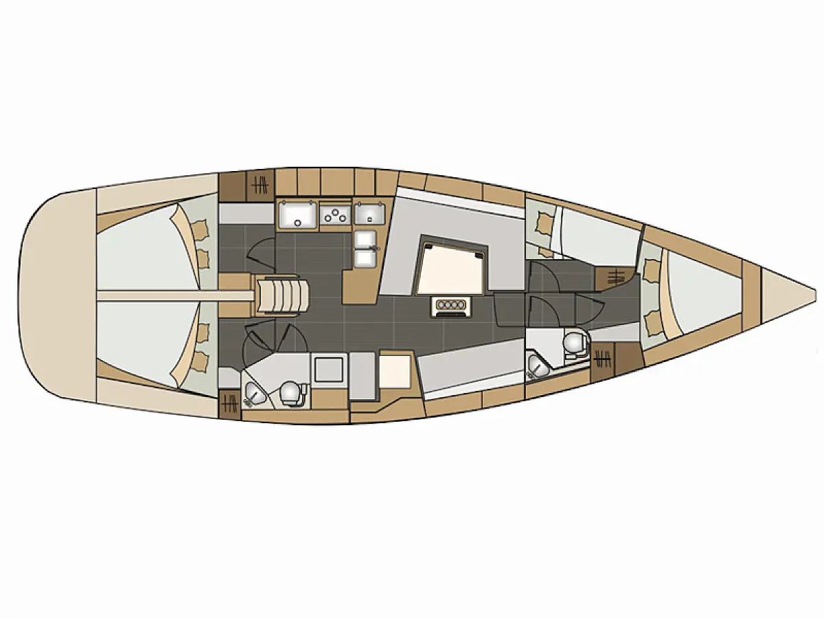 Elan 45 Impression  - MIDNIGHT  - Layout image