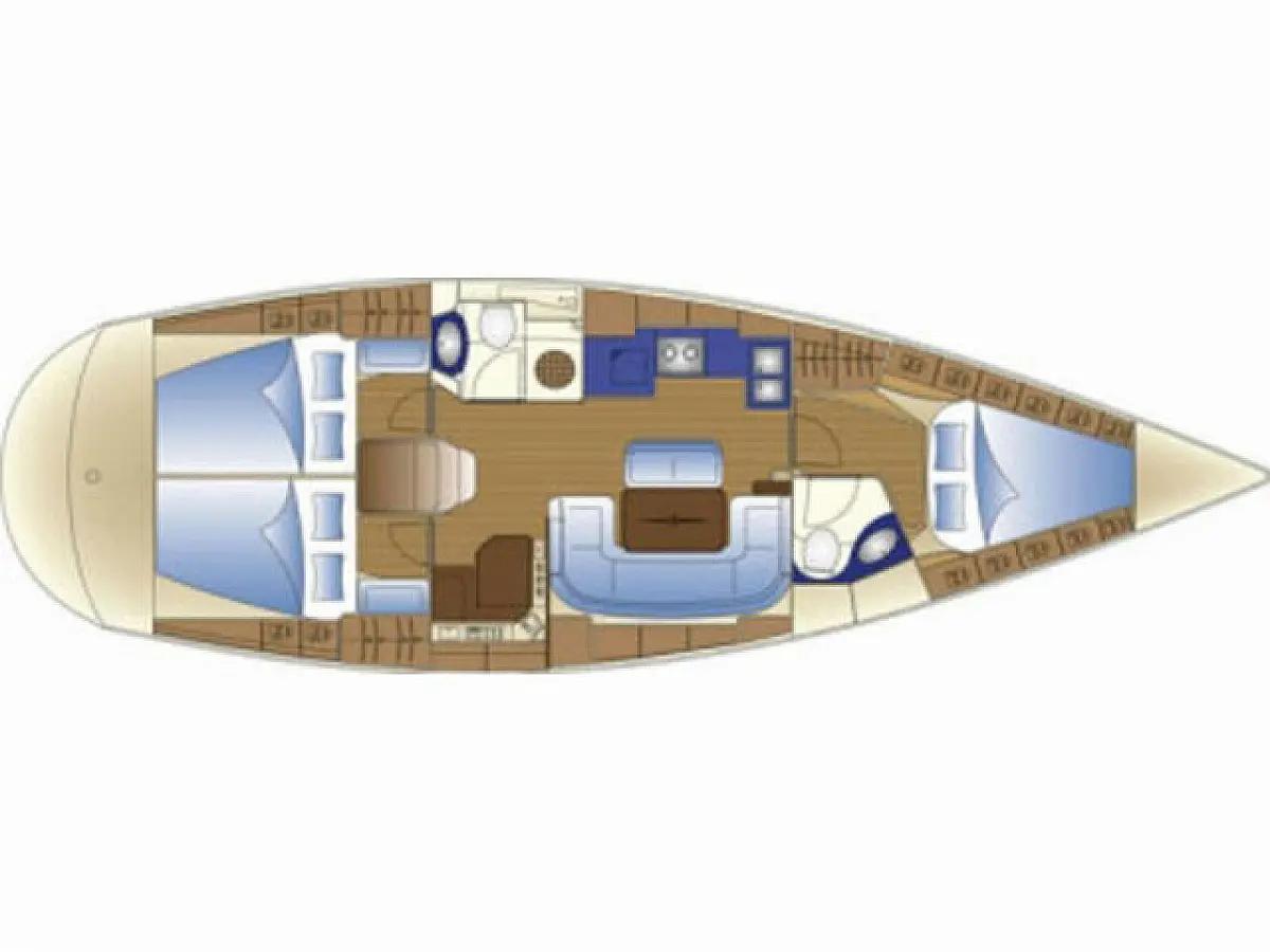 Bavaria 42 Cruiser - POŠIP  - Paigutuse pilt