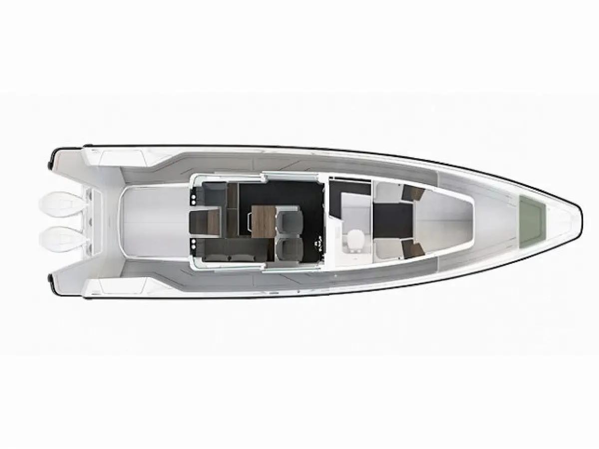 Axopar 37 XC Cross Cabin (2 cabins) - BUGS BUNNY  - Paigutuse pilt